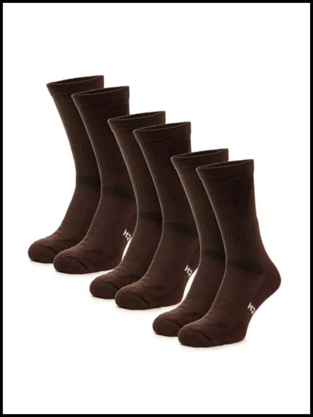 Merino Wool Hiking Socks 3-Pack Crew Cushioned Anti-Blister Moisture Wicking